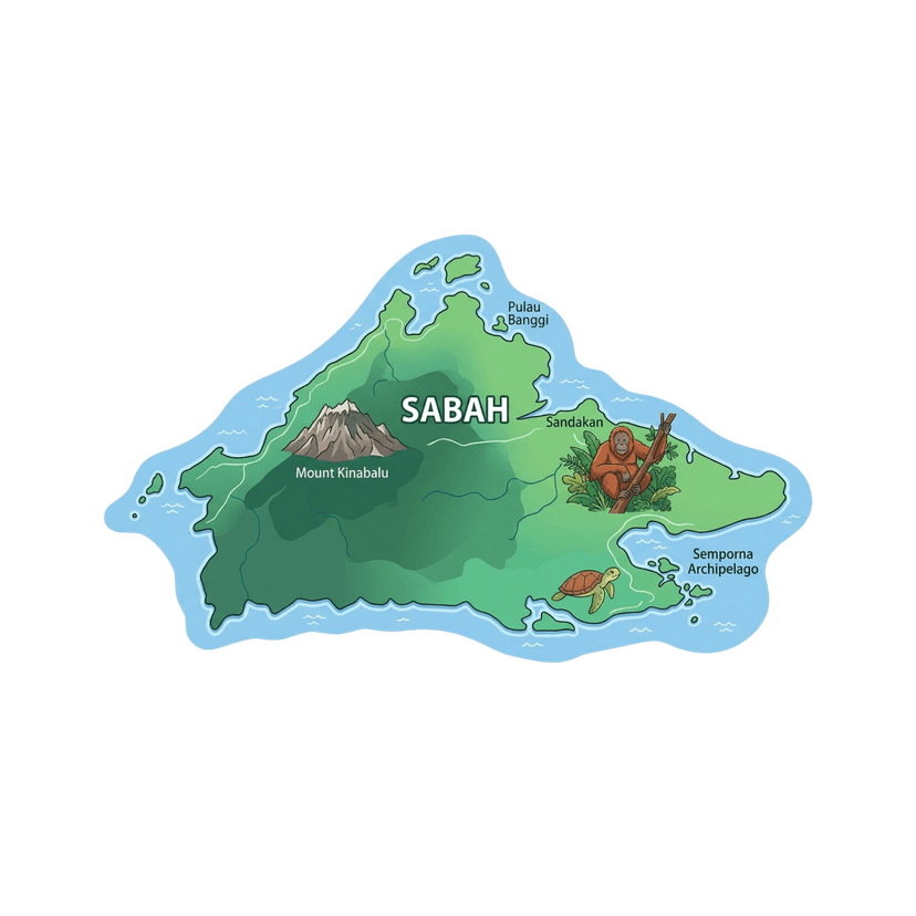 Sabah map