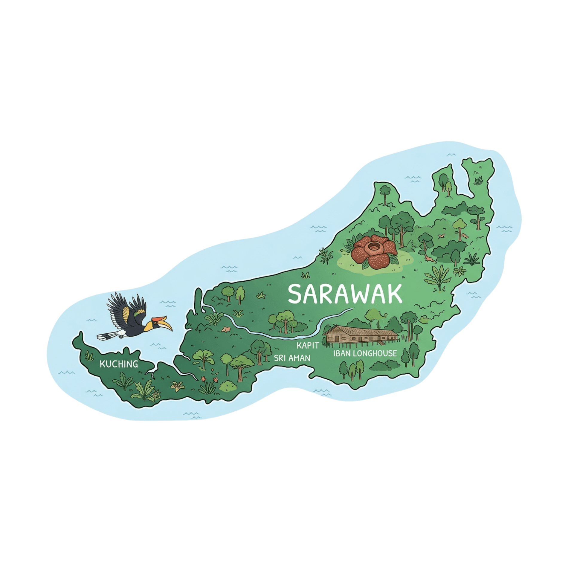 Sarawak map